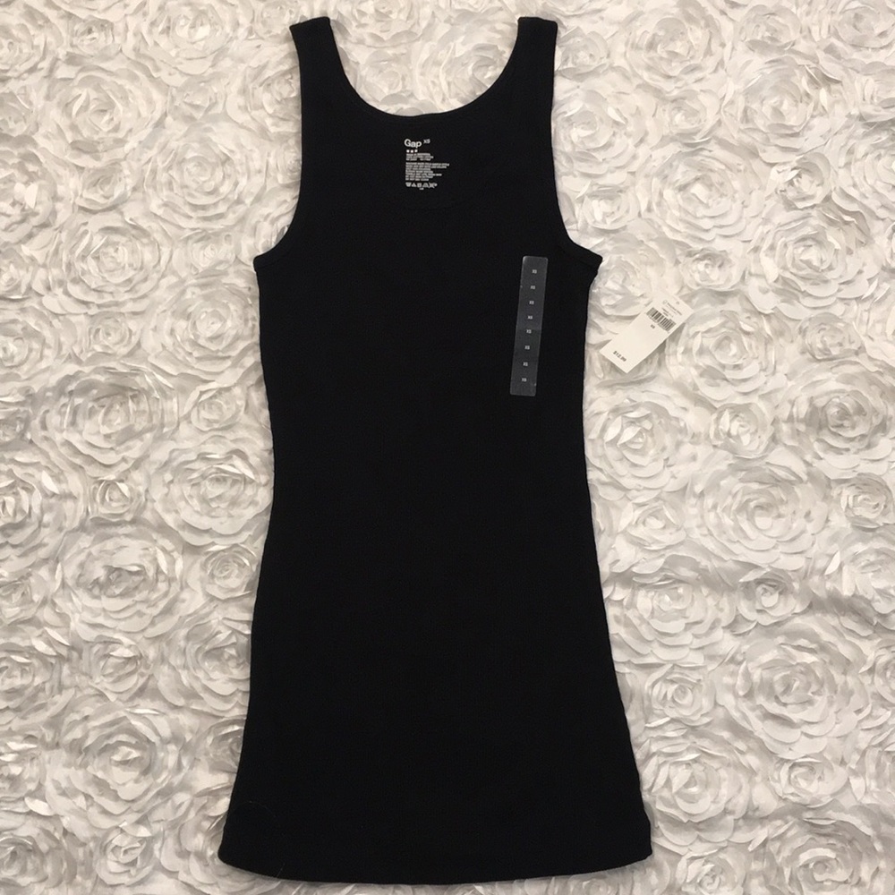 Black Gap Ribbed Tank Top